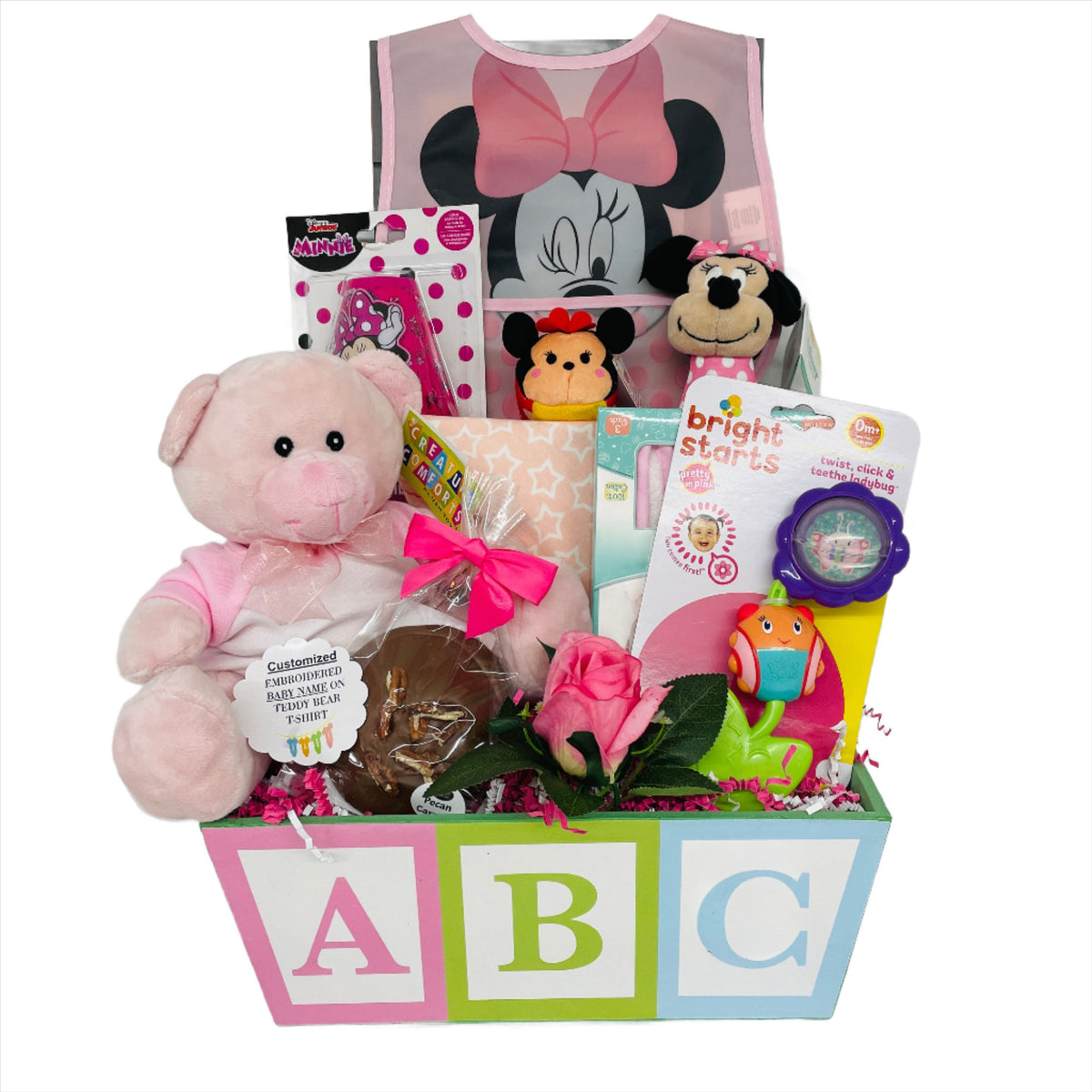 Minnie Mouse Baby Gift Basket