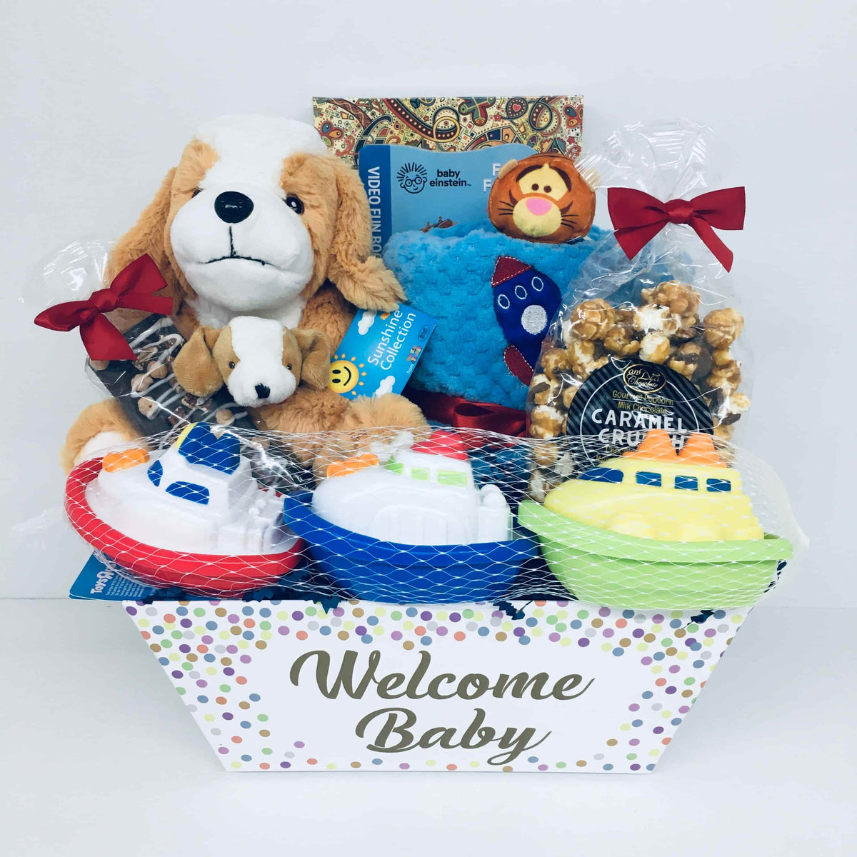 Puppy Baby Gift Basket