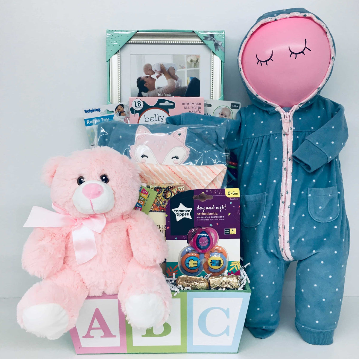 Sleepy Time Baby Gift Basket - Pink