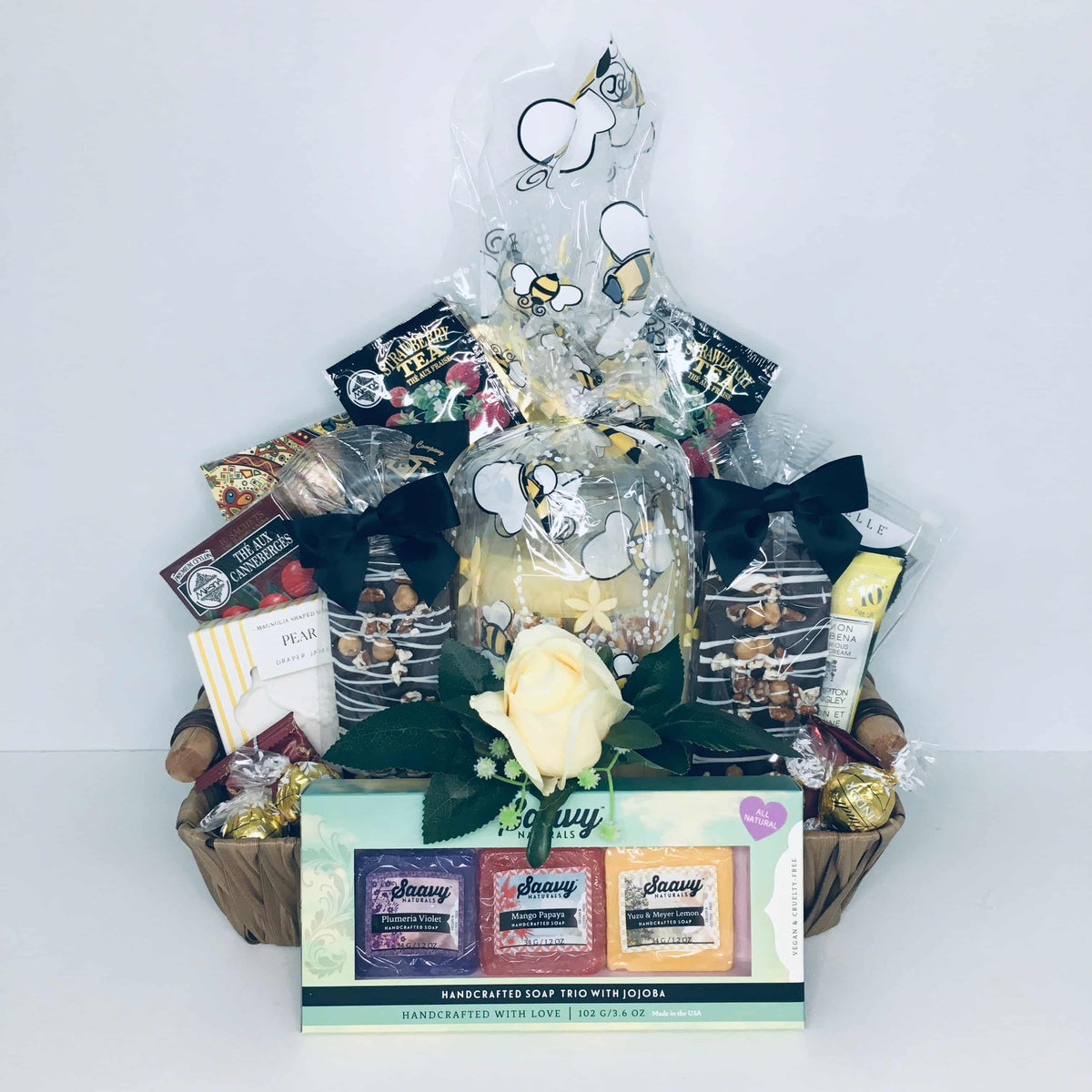 Vanilla / Jojoba Spa and Chocolate Gift Basket