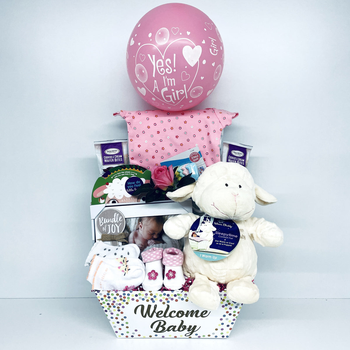 Welcome Baby!    Girl Gift Basket