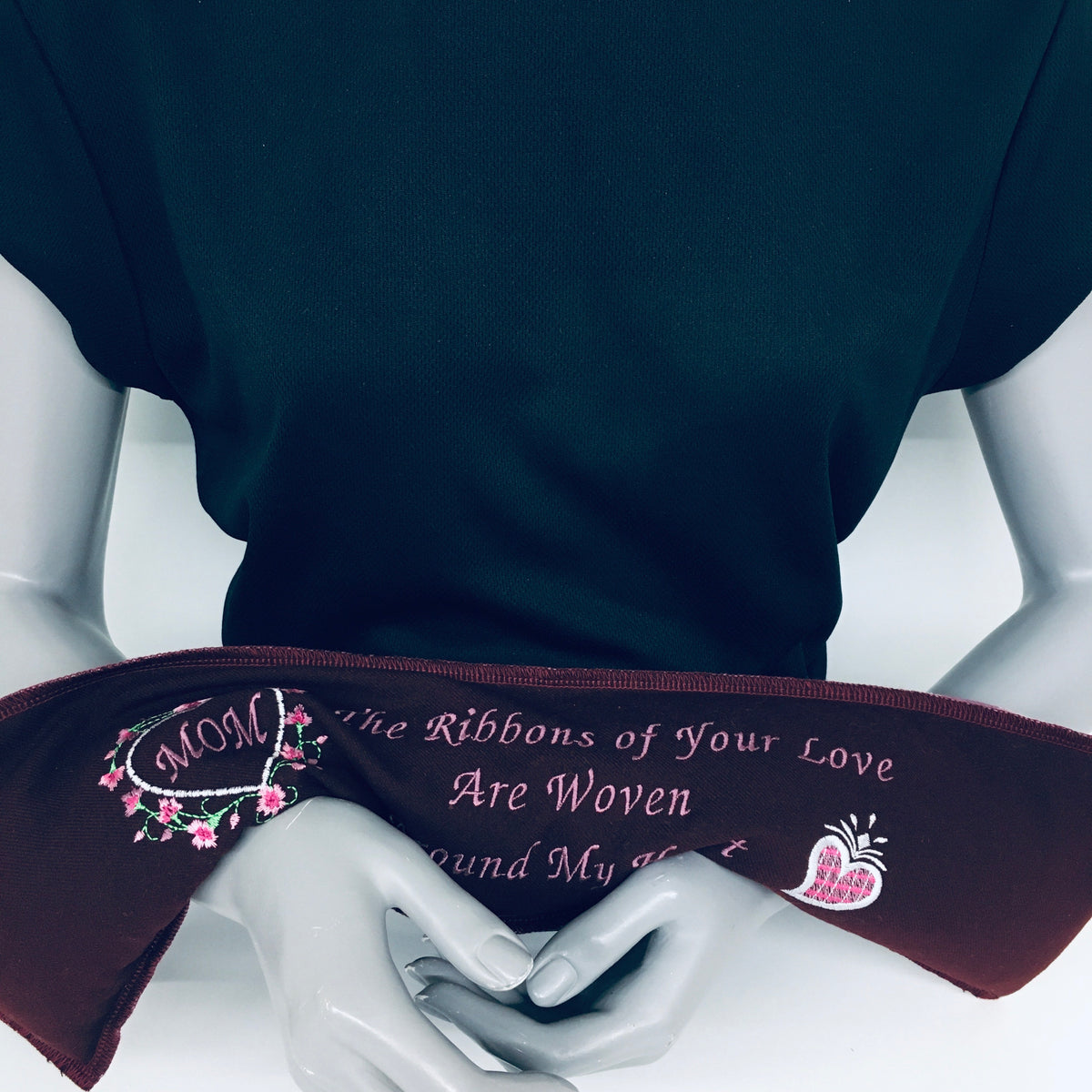 Embroidered CozyWrap - The Ribbons of Your Love . . . (Mom in Heart)